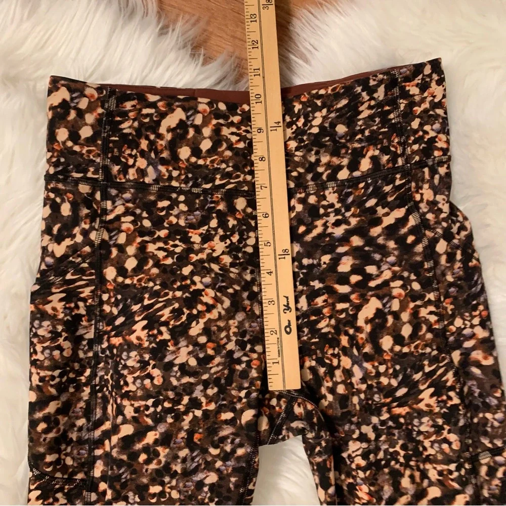 Lululemon Invigorate Hi-Rise Crop 23” Motion Flux Multi Size 8 Pockets Leggings